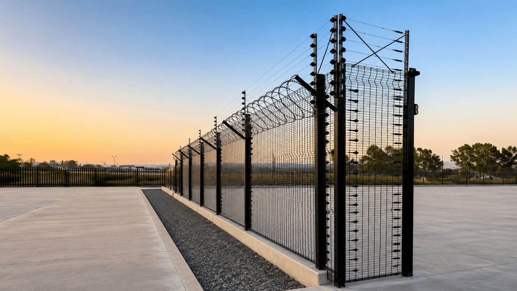 Bull Fencing commercial installation