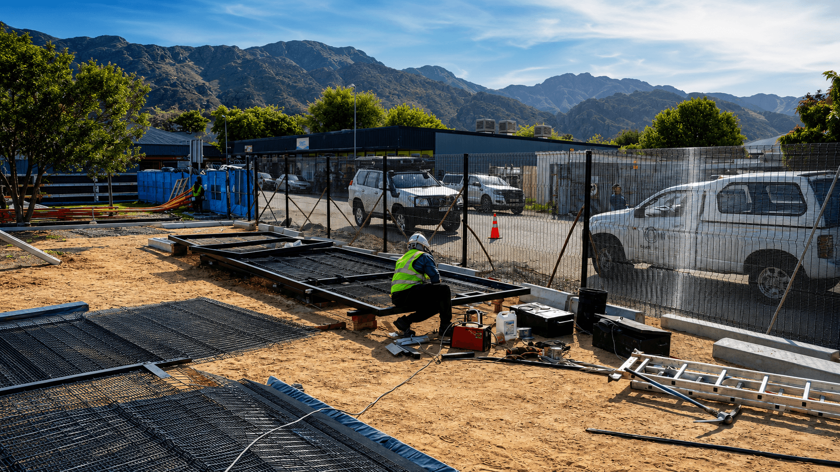 Bull Fencing completed project photography